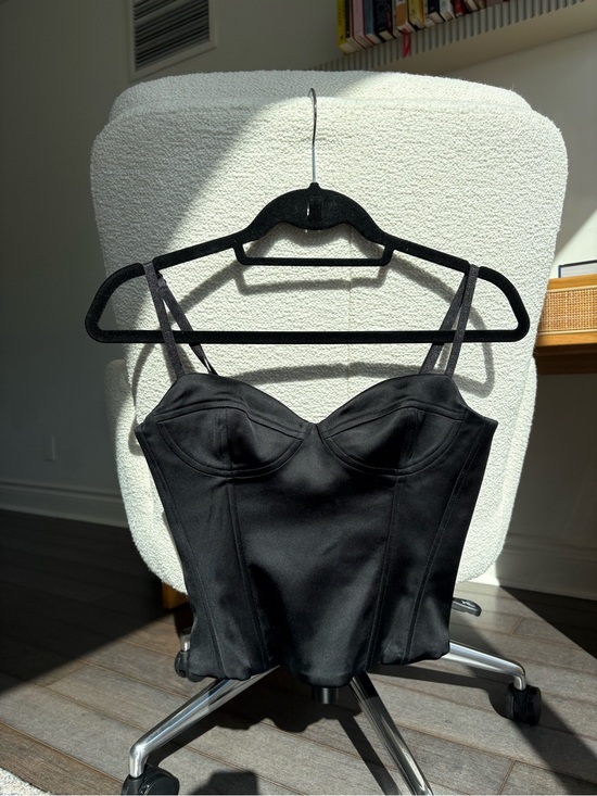 Aritzia Tops - Aritzia Black Bustier Crop Top - Small